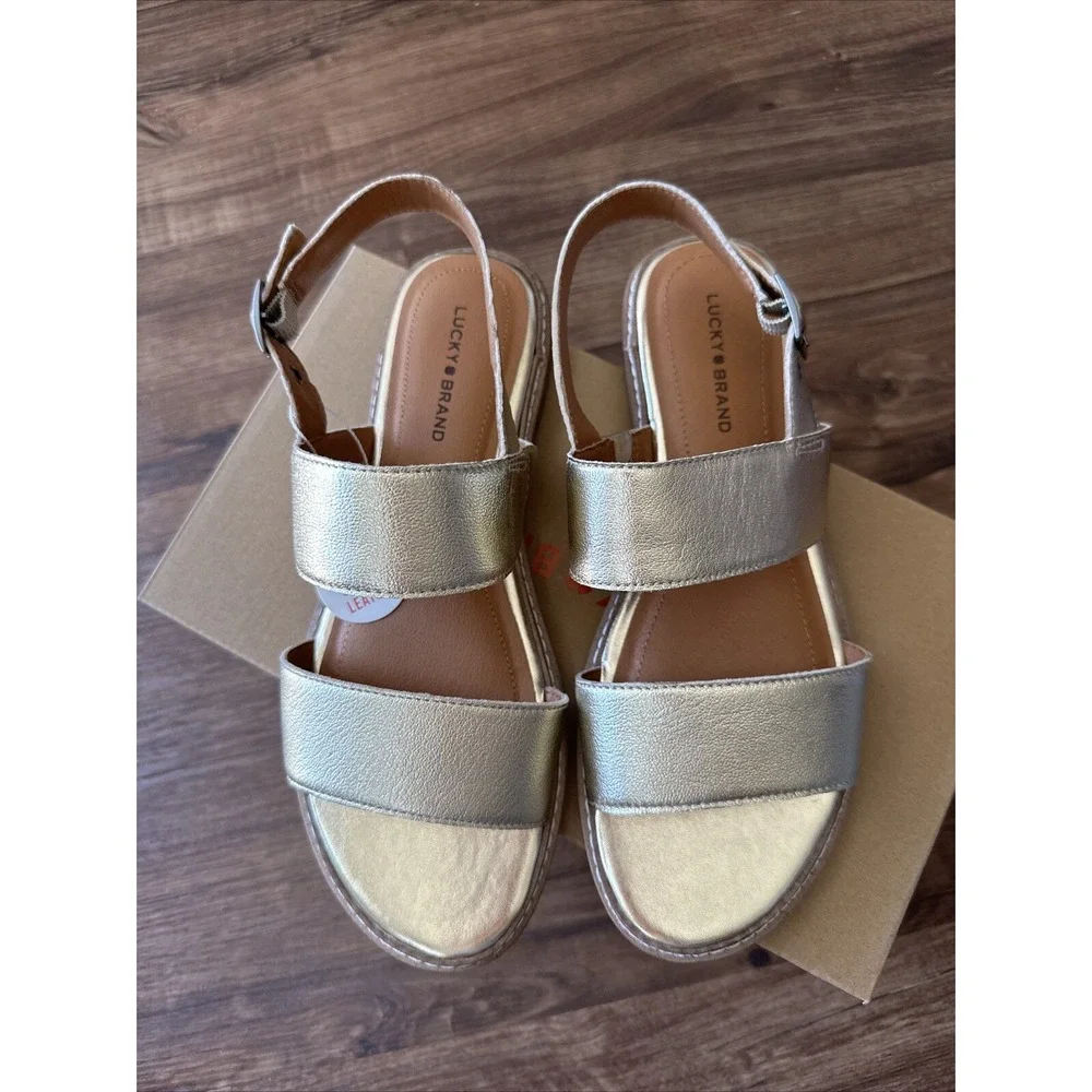 Lucky Brand Sandals 9‎ LP-KAIMANA Metallic Gold